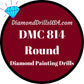 DMC 814 ROUND 5D Diamond Painting Drills Beads DMC 814 Dark 