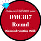 DMC 817 ROUND 5D Diamond Painting Drills Beads DMC 817 Very 