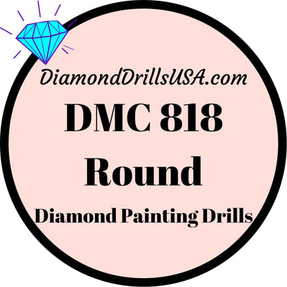 DMC 818 ROUND 5D Diamond Painting Drills Beads DMC 818 Baby 