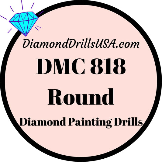 DMC 818 ROUND 5D Diamond Painting Drills Beads DMC 818 Baby 