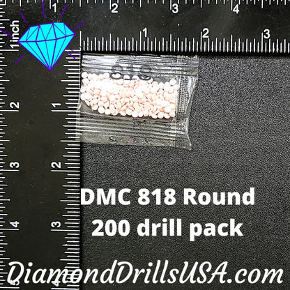 DMC 818 ROUND 5D Diamond Painting Drills Beads DMC 818 Baby 