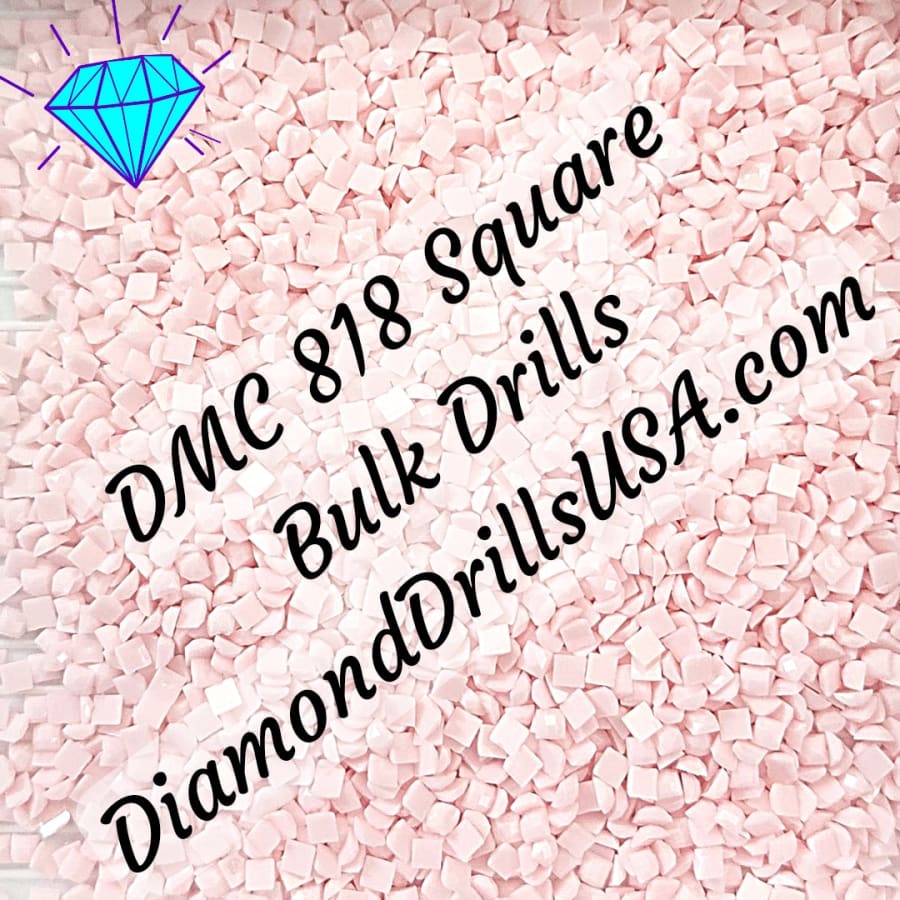 DMC 818 SQUARE 5D Diamond Painting Drills Beads DMC 818 Baby