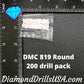 DMC 819 ROUND 5D Diamond Painting Drills DMC 819 Light Baby 