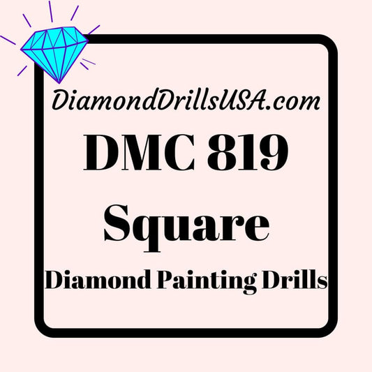 DMC 819 SQUARE 5D Diamond Painting Drills DMC 819 Light Baby