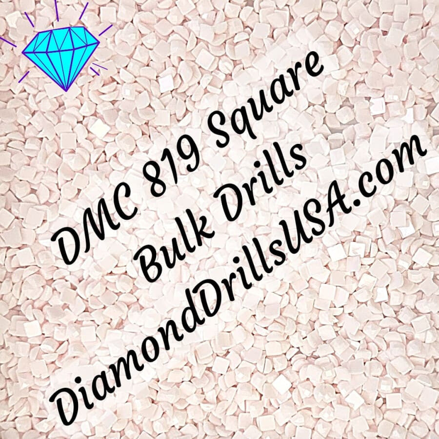 DMC 819 SQUARE 5D Diamond Painting Drills DMC 819 Light Baby