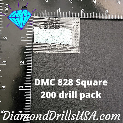 DMC 828 SQUARE 5D Diamond Painting Drills DMC 828 Ultra Very