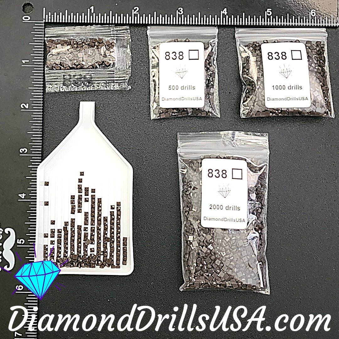 DMC 838 SQUARE 5D Diamond Painting Drills Beads DMC 838 Very
