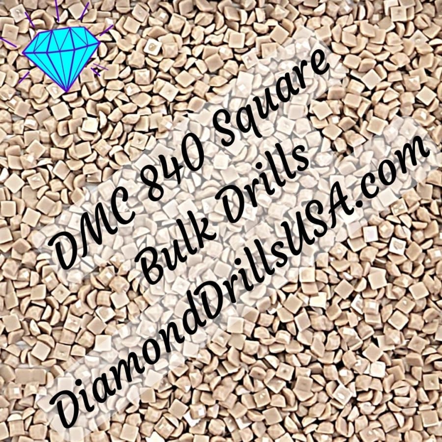 DMC 840 SQUARE 5D Diamond Painting Drills Beads DMC 840 