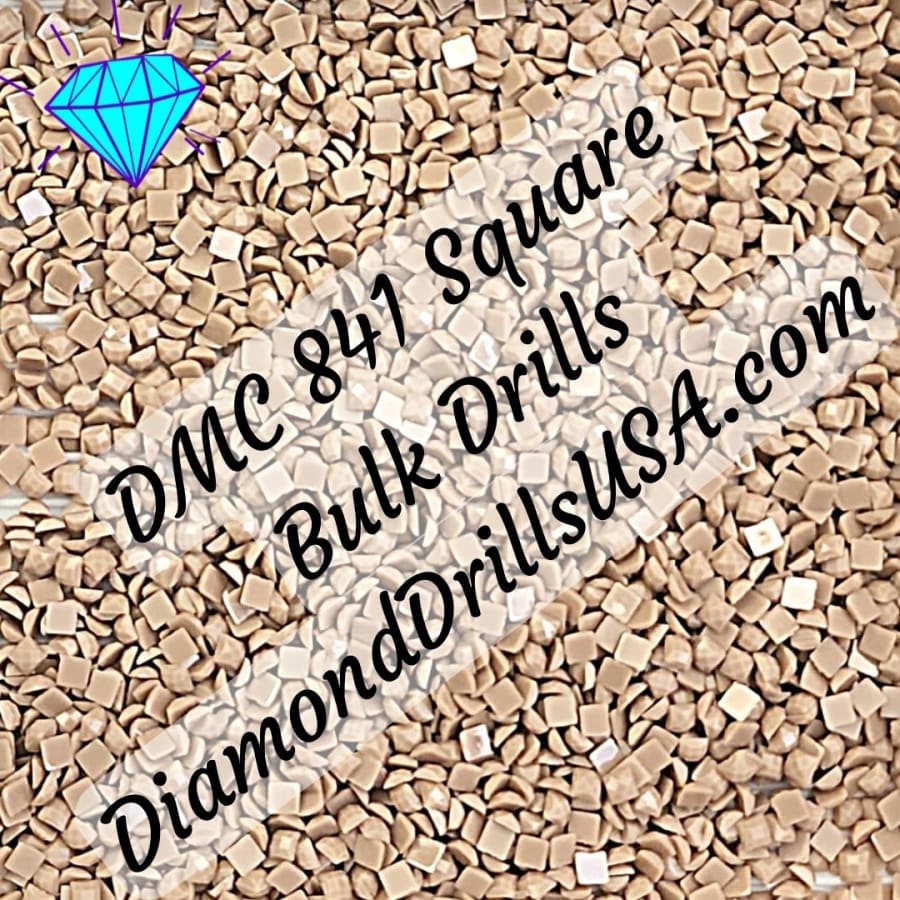 DMC 841 SQUARE Diamond Painting Drills Beads DMC 841 Light 