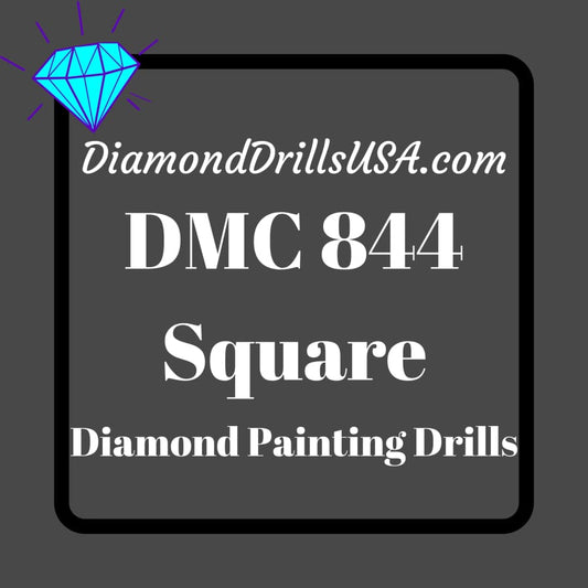 DMC 844 SQUARE 5D Diamond Painting Drills Beads DMC 844 