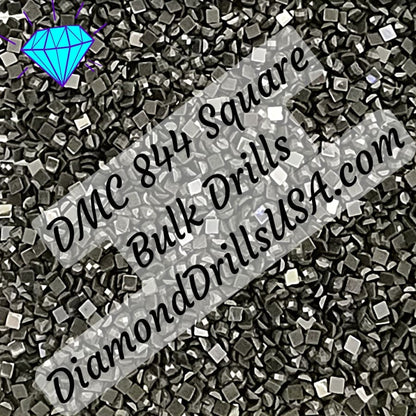 DMC 844 SQUARE 5D Diamond Painting Drills Beads DMC 844 