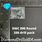 DMC 890 ROUND 5D Diamond Painting Drills DMC 890 Ultra Dark 
