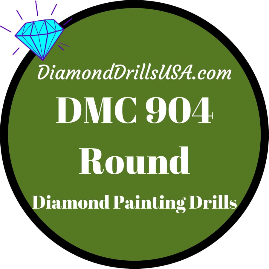 DMC 904 ROUND 5D Diamond Painting Drills Beads DMC 904 Very 