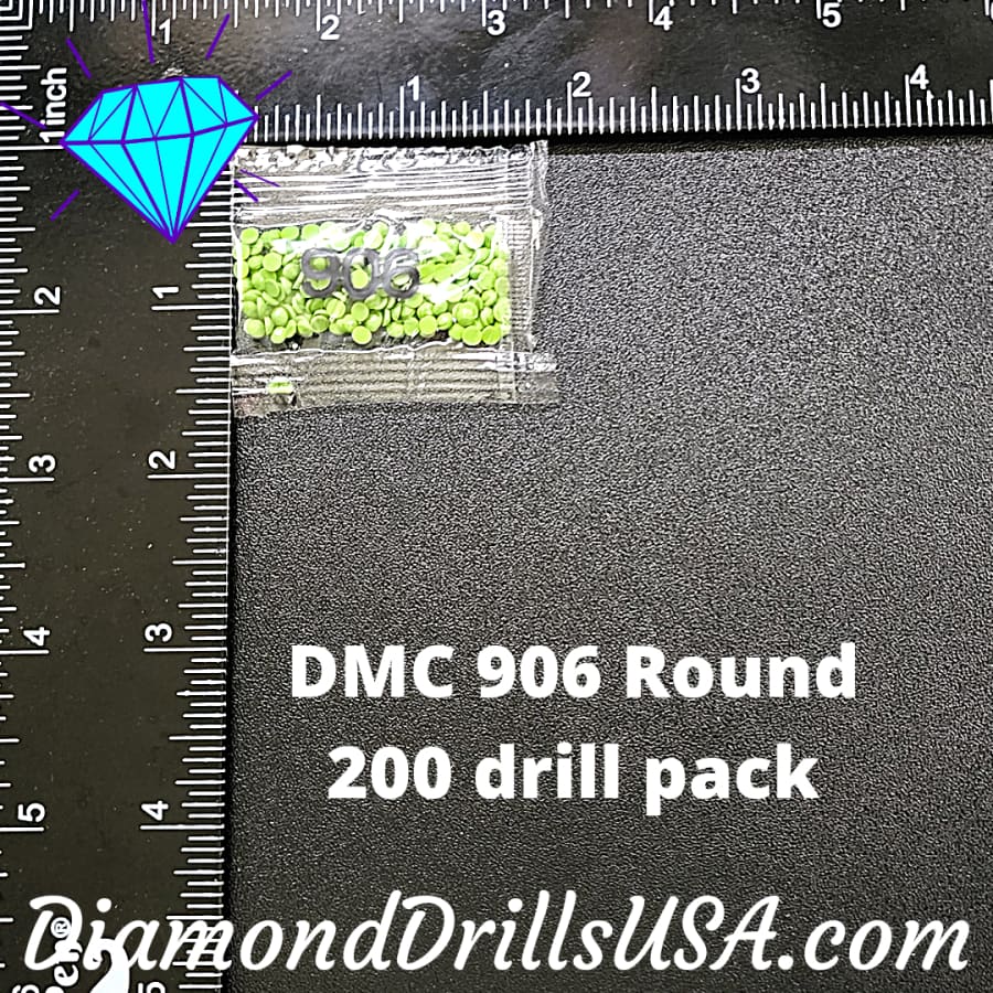 DMC 906 ROUND 5D Diamond Painting Drills Beads DMC 906 