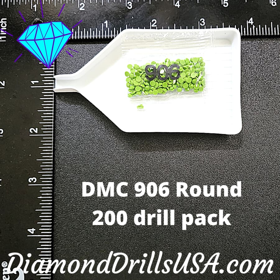 DMC 906 ROUND 5D Diamond Painting Drills Beads DMC 906 