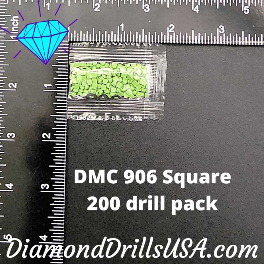 DMC 906 SQUARE 5D Diamond Painting Drills Beads DMC 906 