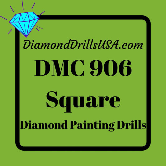 DMC 906 SQUARE 5D Diamond Painting Drills Beads DMC 906 