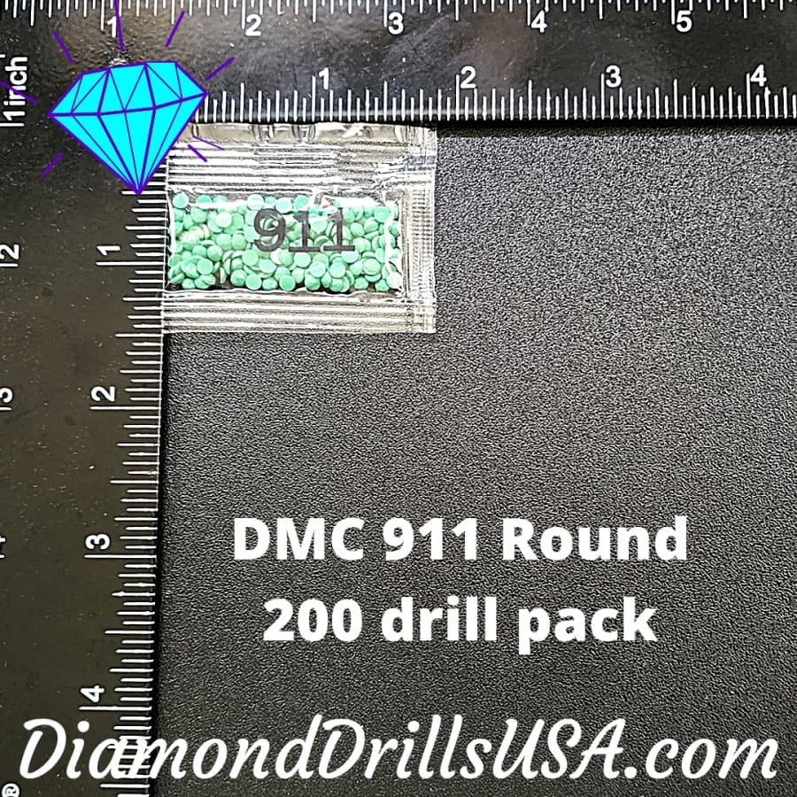 DMC 911 ROUND 5D Diamond Painting Drills Beads DMC 911 