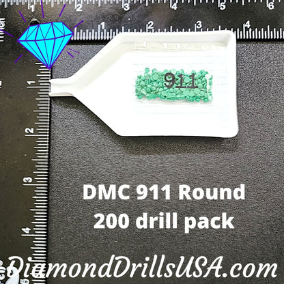 DMC 911 ROUND 5D Diamond Painting Drills Beads DMC 911 