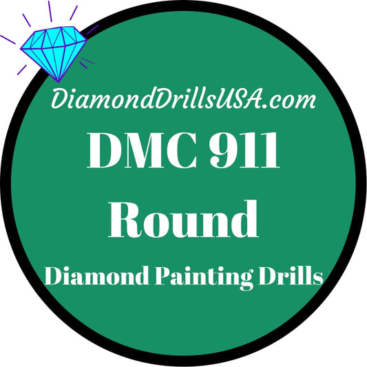 DMC 911 ROUND 5D Diamond Painting Drills Beads DMC 911 