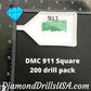 DMC 911 SQUARE 5D Diamond Painting Drills Beads DMC 911 