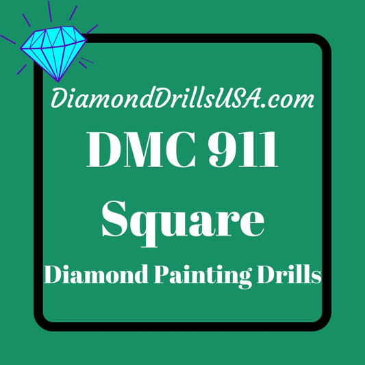 DMC 911 SQUARE 5D Diamond Painting Drills Beads DMC 911 