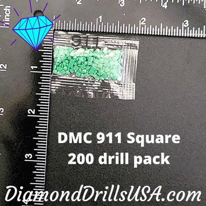 DMC 911 SQUARE 5D Diamond Painting Drills Beads DMC 911 
