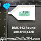 DMC 912 ROUND 5D Diamond Painting Drills Beads DMC 912 Light