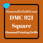 DMC 921 SQUARE 5D Diamond Painting Drills Beads DMC 921 