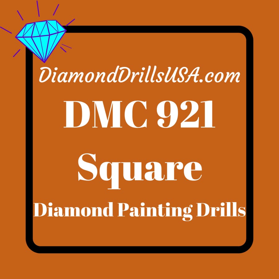 DMC 921 SQUARE 5D Diamond Painting Drills Beads DMC 921 