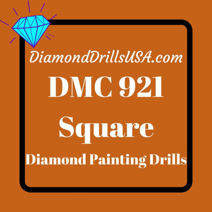 DMC 921 SQUARE 5D Diamond Painting Drills Beads DMC 921 