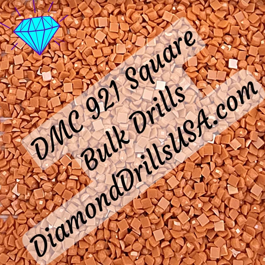 DMC 921 SQUARE 5D Diamond Painting Drills Beads DMC 921 