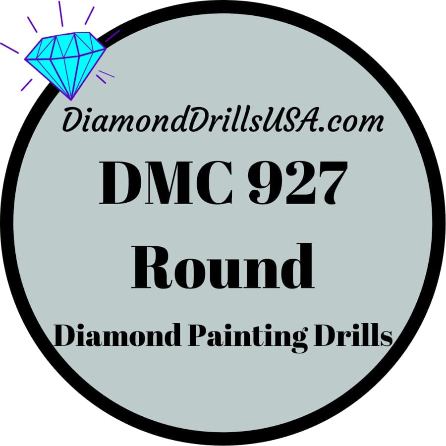 DMC 927 ROUND 5D Diamond Painting Drills Beads DMC 927 Light