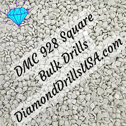 DMC 928 SQUARE 5D Diamond Painting Drills DMC 928 Very Light