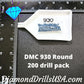 DMC 930 ROUND 5D Diamond Painting Drills Beads DMC 930 Dark 