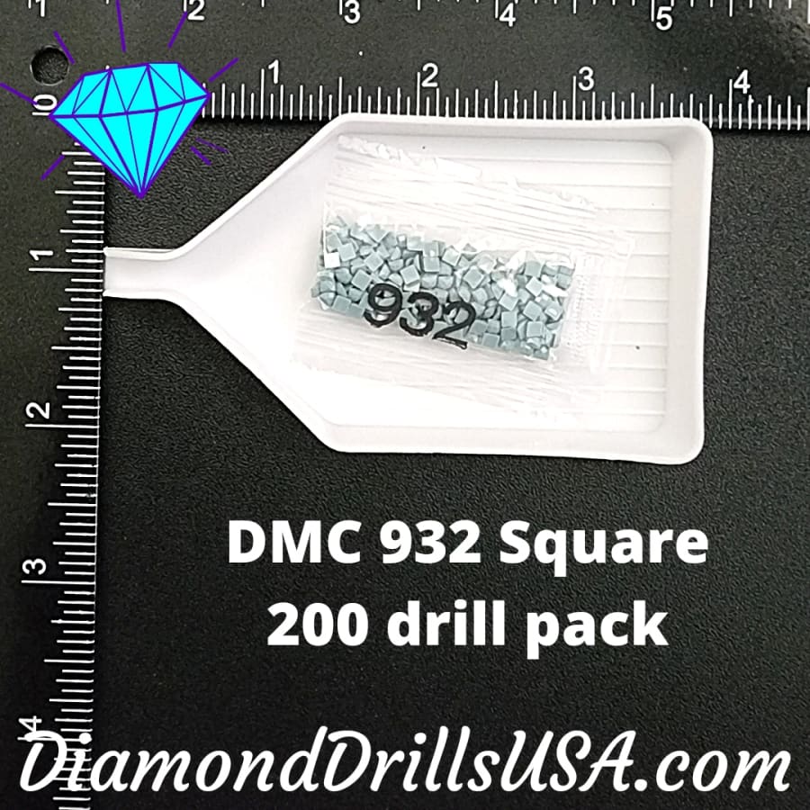 DMC 932 SQUARE 5D Diamond Painting Drills Beads DMC 932 