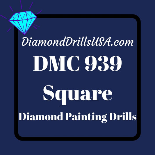 DMC 939 SQUARE 5D Diamond Painting Drills Beads DMC 939 Very