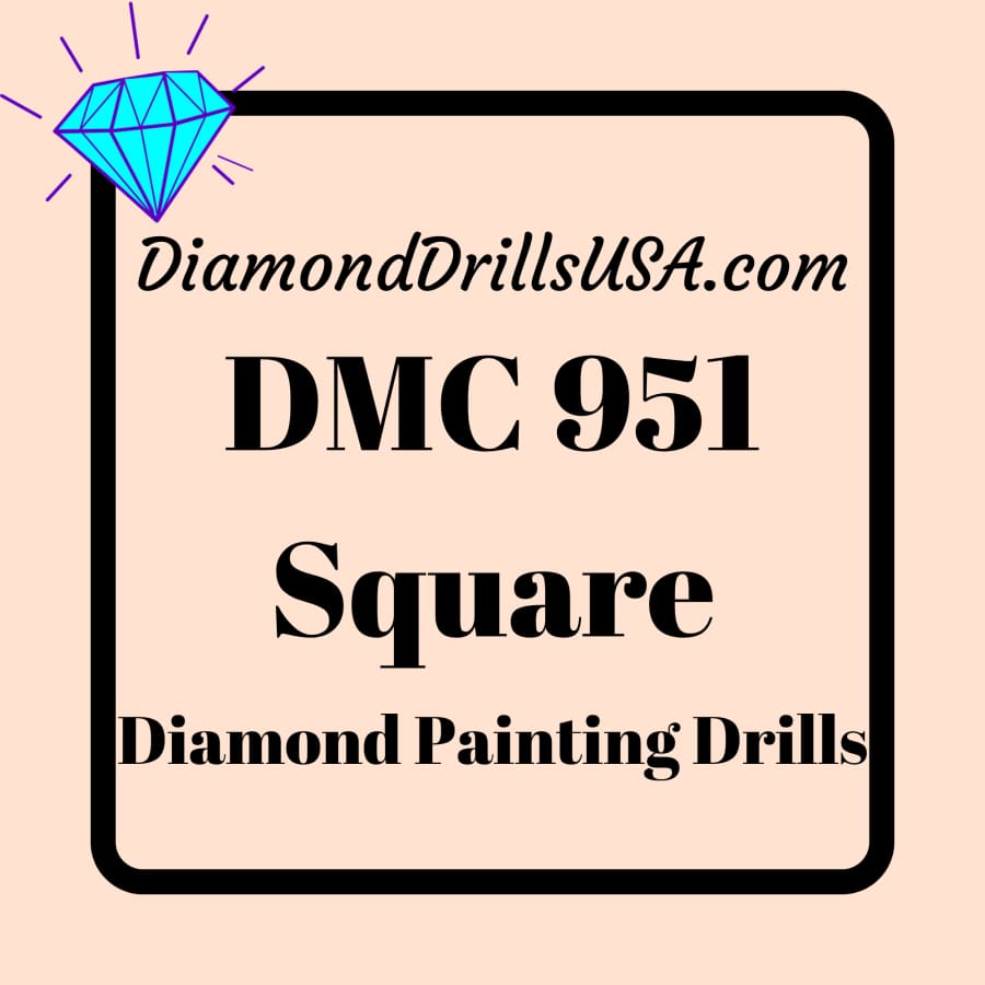 DMC 951 SQUARE 5D Diamond Painting Drills Beads DMC 951 