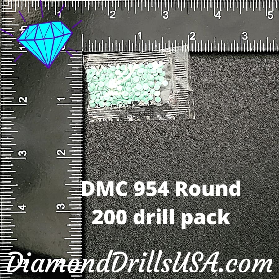 DMC 954 ROUND 5D Diamond Painting Drills Beads DMC 954 Nile 