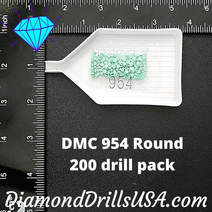 DMC 954 ROUND 5D Diamond Painting Drills Beads DMC 954 Nile 