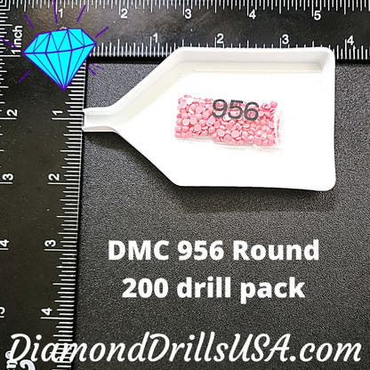 DMC 956 ROUND 5D Diamond Painting Drills Beads DMC 956 