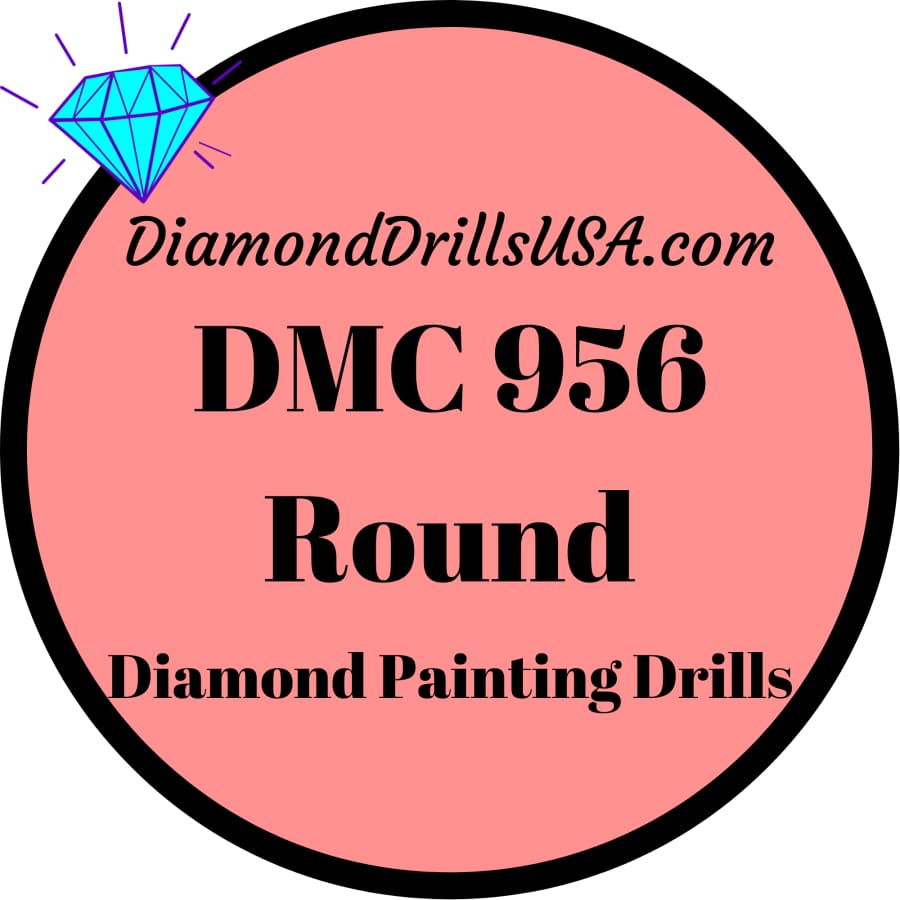 DMC 956 ROUND 5D Diamond Painting Drills Beads DMC 956 