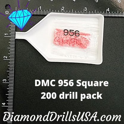 DMC 956 SQUARE 5D Diamond Painting Drills Beads DMC 956 