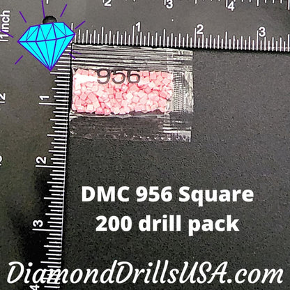 DMC 956 SQUARE 5D Diamond Painting Drills Beads DMC 956 