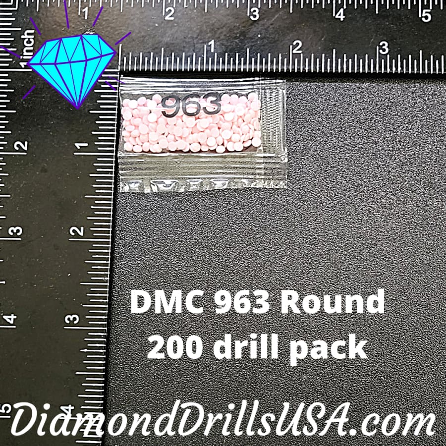 DMC 963 ROUND 5D Diamond Painting Drills Beads DMC 963 Ultra