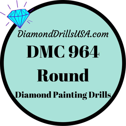 DMC 964 ROUND 5D Diamond Painting Drills Beads DMC 964 Light