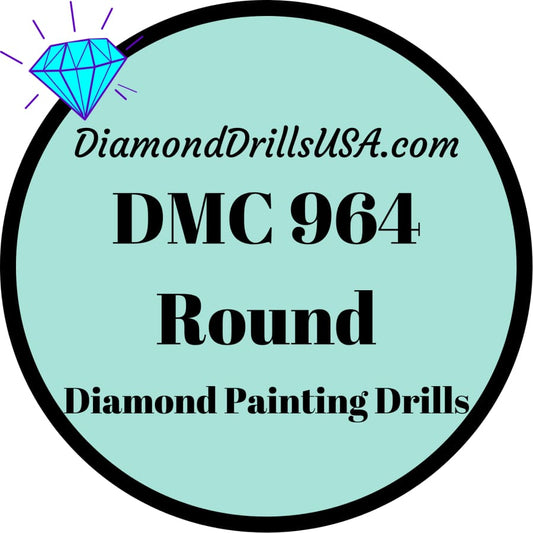 DMC 964 ROUND 5D Diamond Painting Drills Beads DMC 964 Light