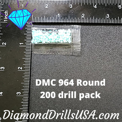 DMC 964 ROUND 5D Diamond Painting Drills Beads DMC 964 Light