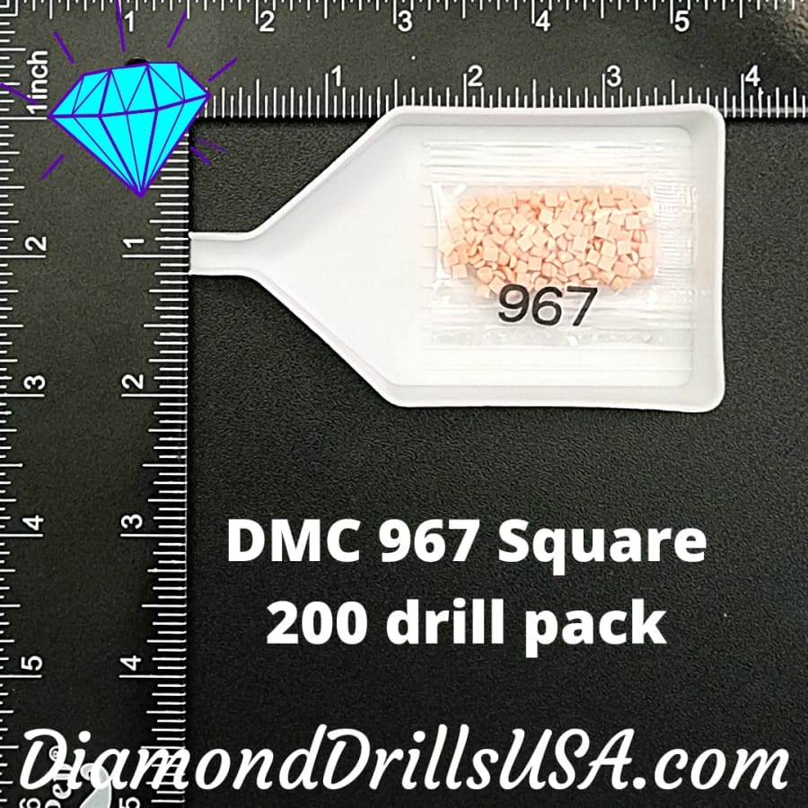 DMC 967 SQUARE 5D Diamond Painting Drills Beads DMC 967 Very