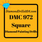 DMC 972 SQUARE 5D Diamond Painting Drills Beads DMC 972 Deep